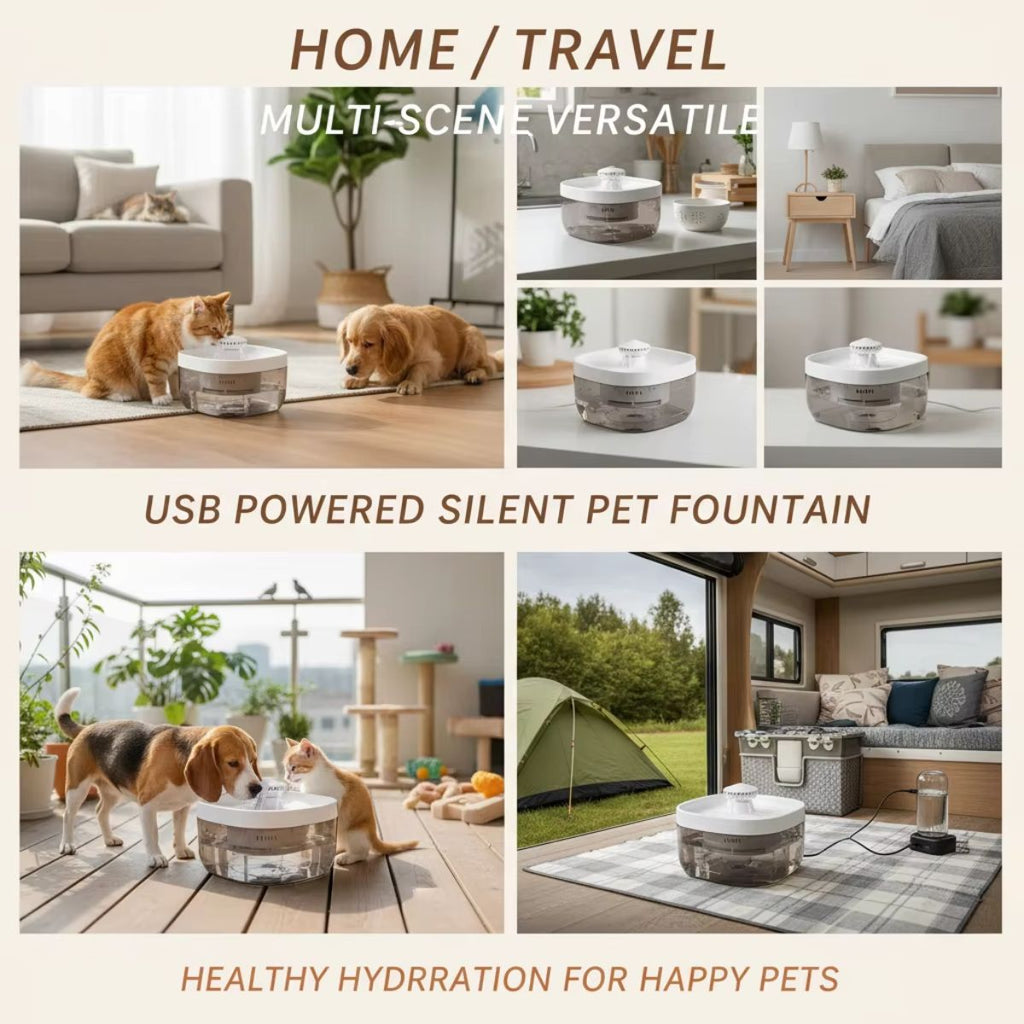 Ultra-Quiet Large Capacity Pet Water Fountain